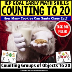 Christmas Counting To 20 Activity | Task Box Filler